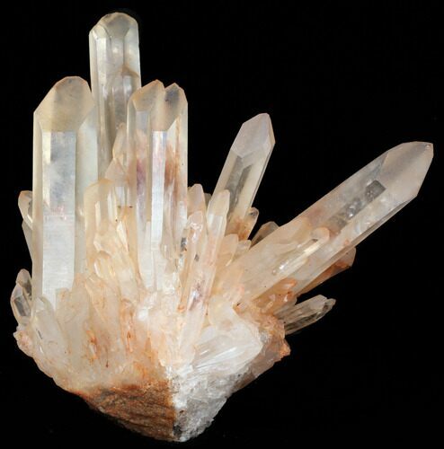 Tangerine Quartz Crystal Cluster - Madagascar #38957